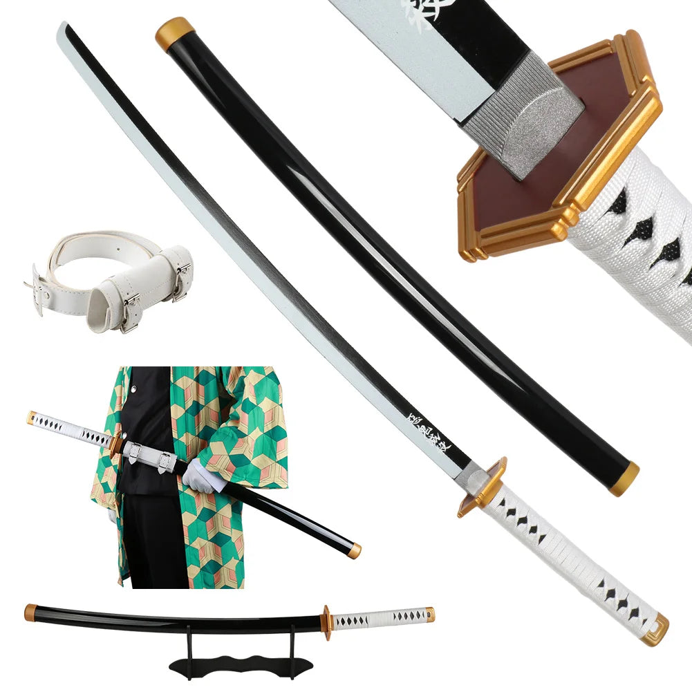 41-Inch Anime Cosplay Katana with Belt - Apparel & Accessories from Linloft.
