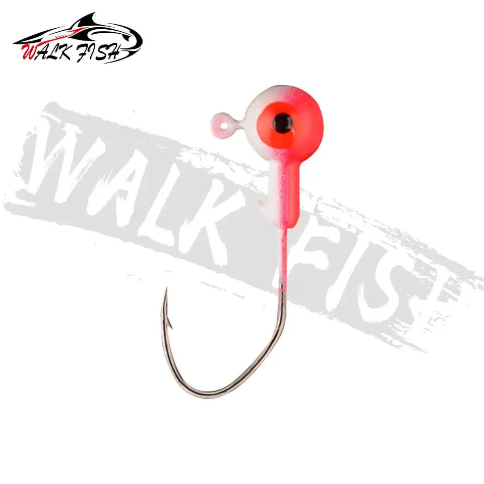 WALK FISH 5PCS/Lot Jig Head Hook 0.8g 1.75g 3.5g 5g Crank Jig Head Hook Fishing Hook Head Jig Lure Hard Bait Soft Worm Jig Hook - Fishing Hooks from Linloft.